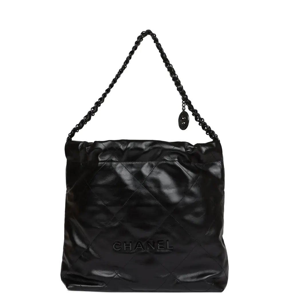 CC Small 22 Bag SO Black Calfskin Black Hardware - image 1