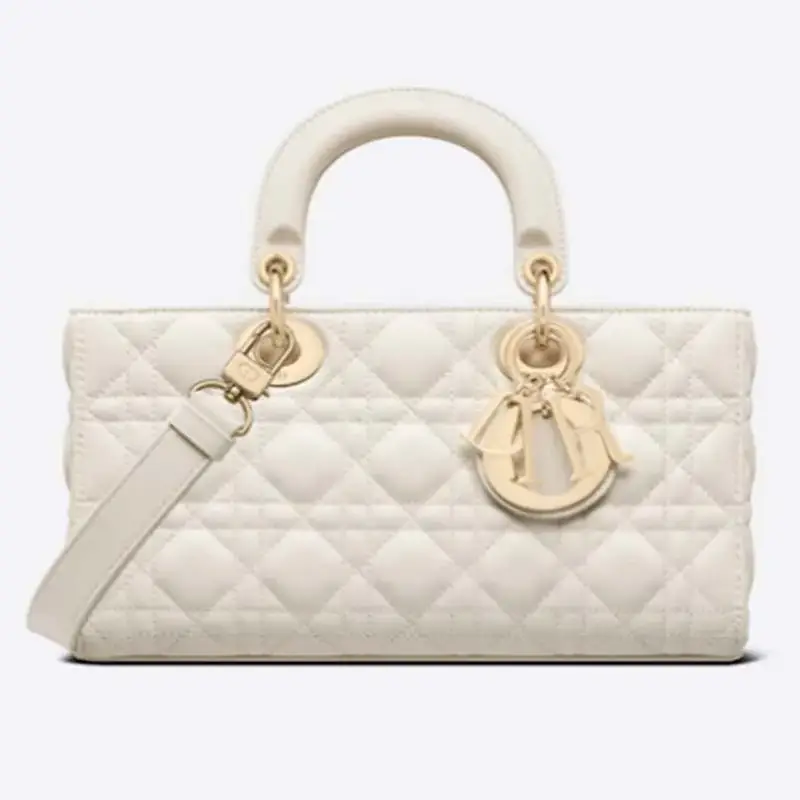 CD Women CD Lady D-Joy Bag Latte Cannage Lambskin - image 1