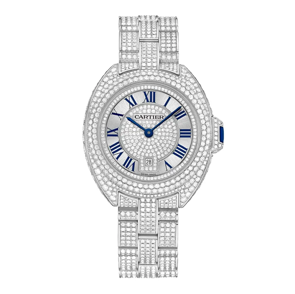 Cl:: De CAR 18K White Gold & Diamonds Lady’s Watch on a Bracelet, HPI00980 - image 1