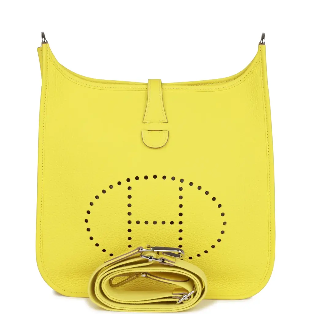 H Evelyne III PM Lime Clemence Palladium Hardware - image 1