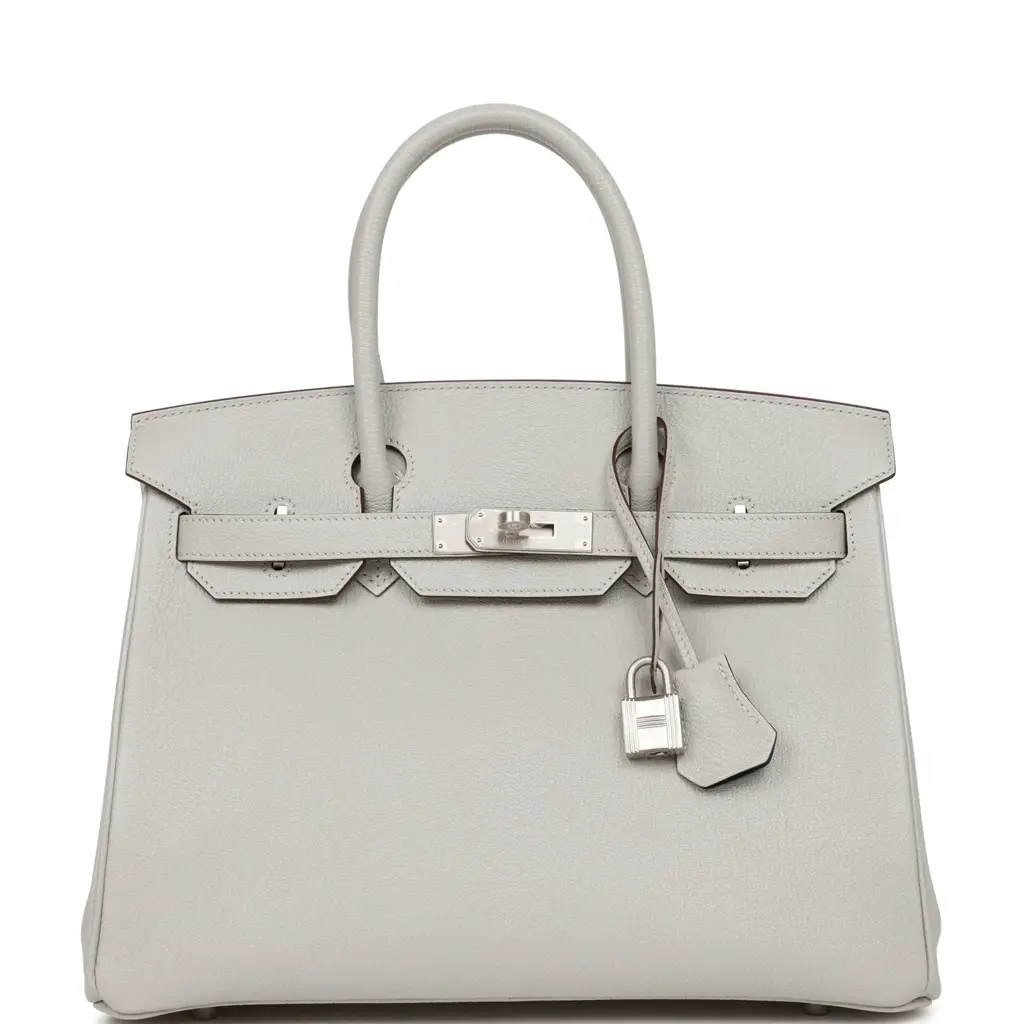 H Special Order (HSS) Birkin 30 Gris Perle Verso Chevre Brushed Palladium Hardware - image 1