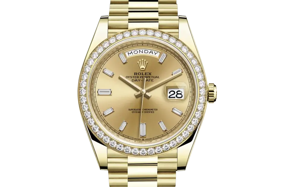 RLX Day-Date 40 Ref 228348 DiamondDial8 Bezel - image 1