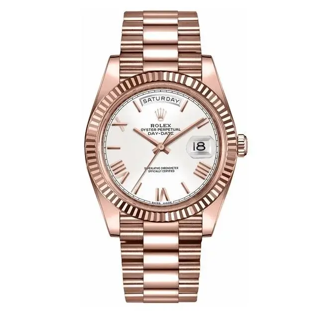 RLX Day-Date 40 White Dial Fluted Bezel Men’s Watch 228235-0032 - image 1