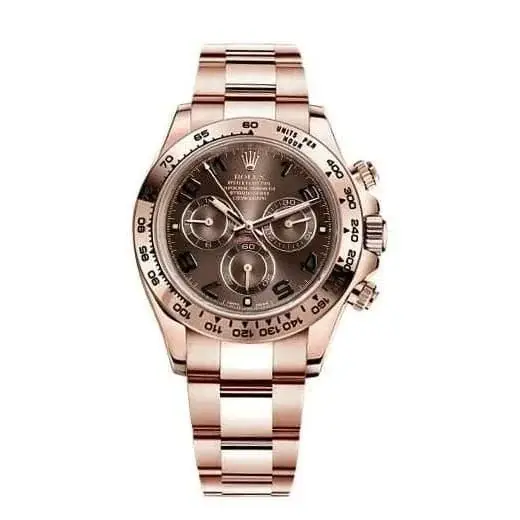 RLX Daytona, Chocolate dial, Engraved Bezel, Oyster bracelet, Rose gold Watch 116505 choc - image 1