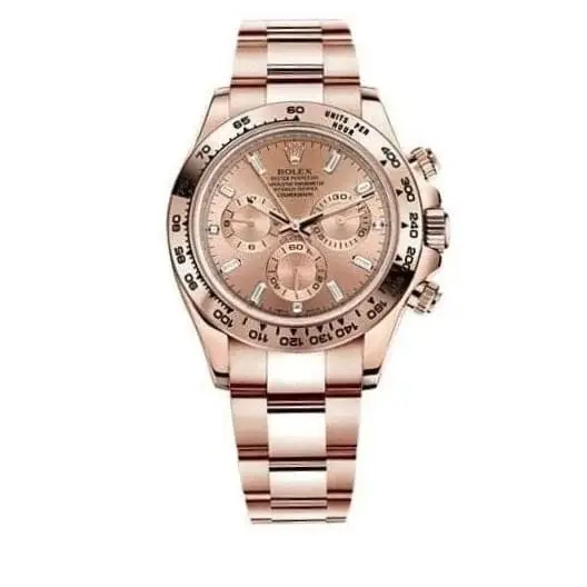 RLX Daytona, Pink dial, Engraved Bezel, Oyster bracelet, Rose gold Watch 116505-0012 - image 1
