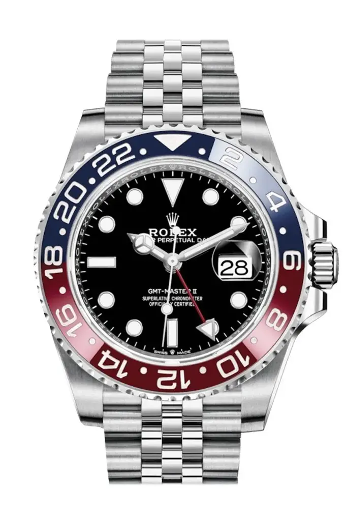 Rlx GMT Master II Pepsi Black Dial Stainless Steel Mens Watch 126710blro-0001 - image 1