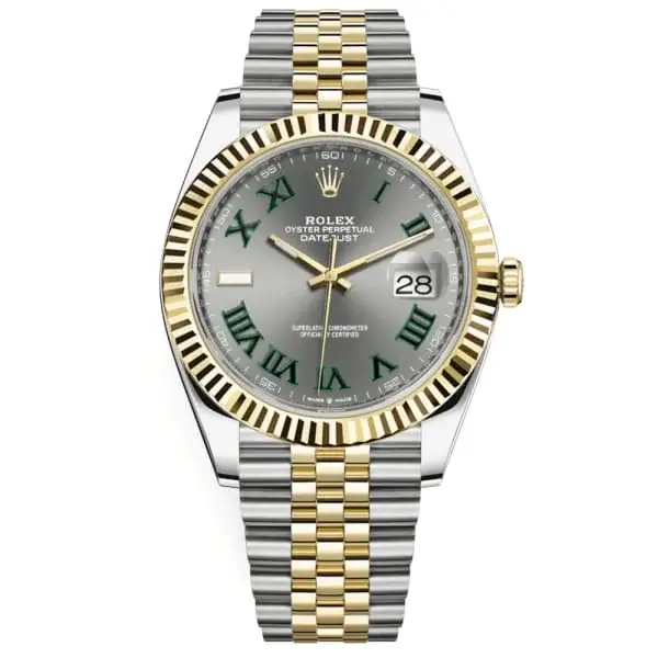 Rlx Oyster Perpetual Datejust 41 Watch Silver dial, Two-tone, Fluted bezel 126333-0002 - image 1