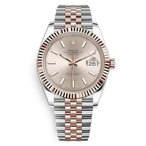 Rlx Oyster Perpetual Datejust 41 Watch, Two-tone Jubilee bracelet, Sundust dial , Fluted bezel - image 1