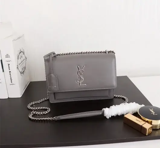 Y Sunset Medium in Smooth Leather :C Grey - image 1
