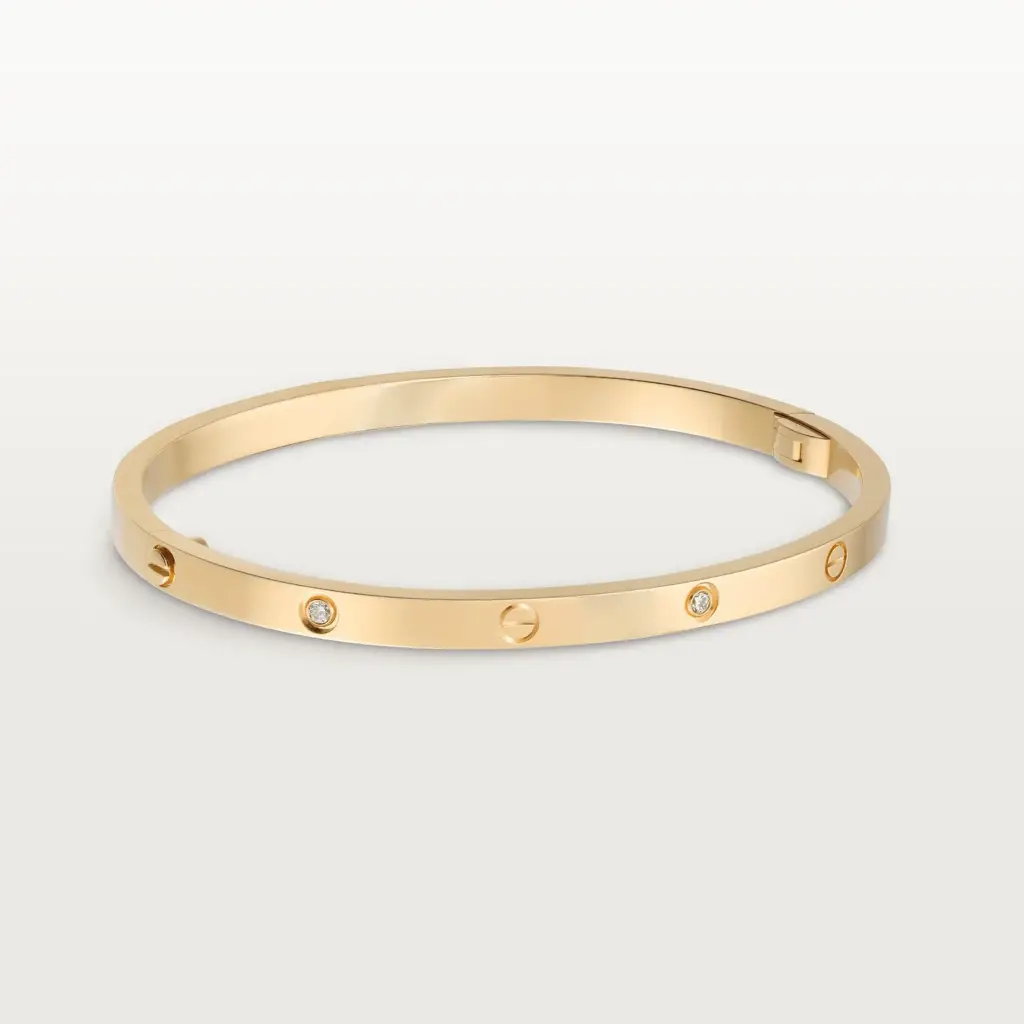car The London Love Bracelet With 4 Diamonds Small Model-4mm Width