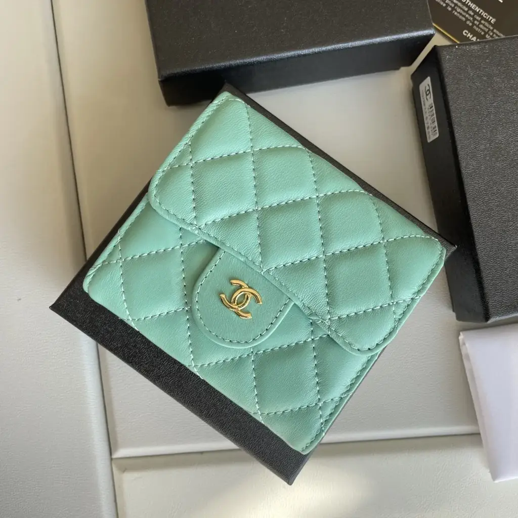 cc Small Classic Flap Wallet Mint Bag For Women 10.5cm/4.1in - image 1