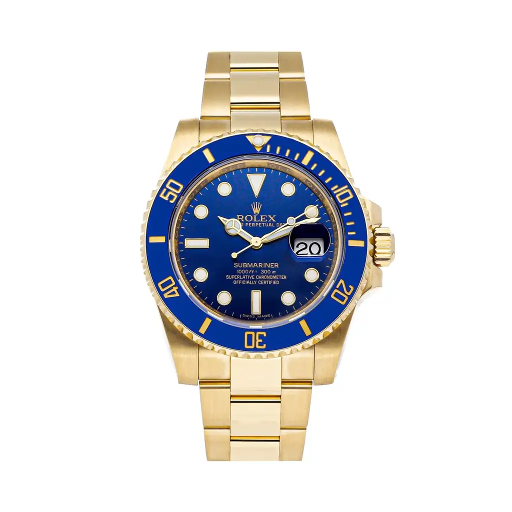 Rlx Perpetual Submariner Date 41mm Blue Dial Yellow Gold 126618LB - image 1