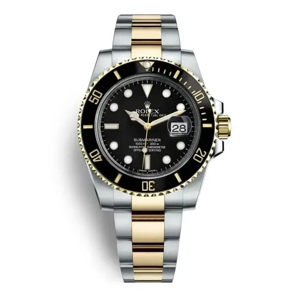 Rlx Submariner Black Index Dial Oyster Bracelet Mens Watch 116613LN - image 1